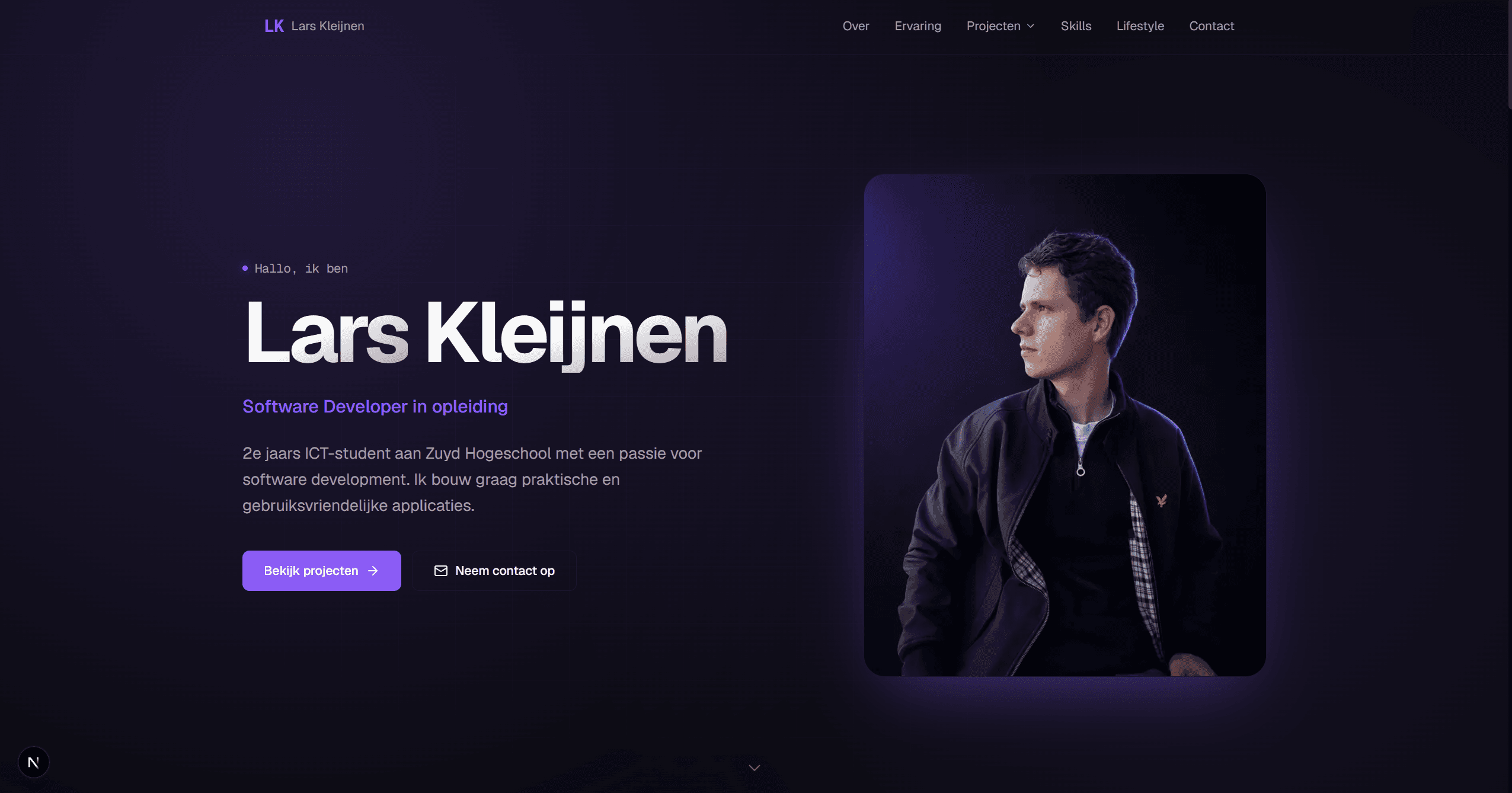 Portfolio site - cover