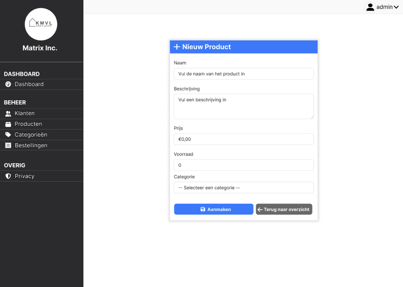 Matrix Inc Backoffice – screenshot 4