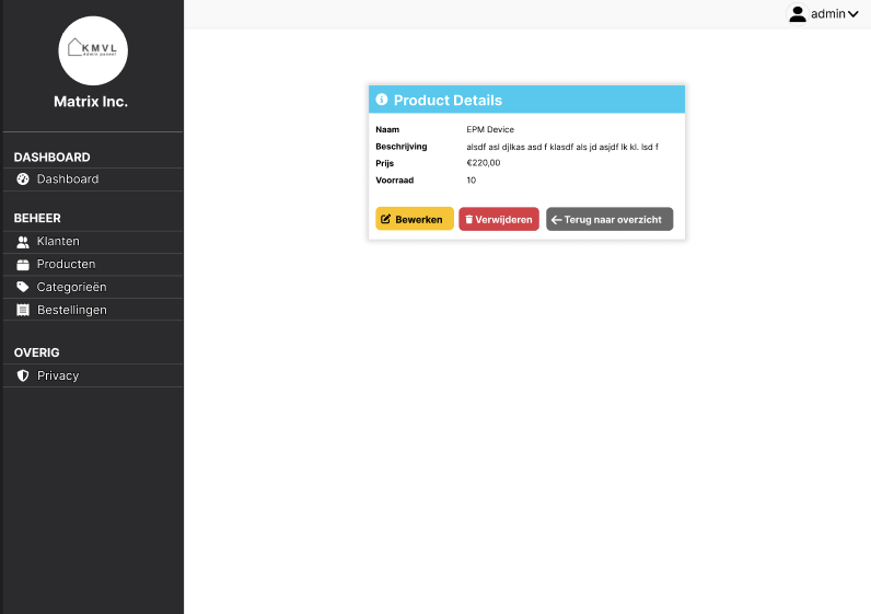 Matrix Inc Backoffice – screenshot 7
