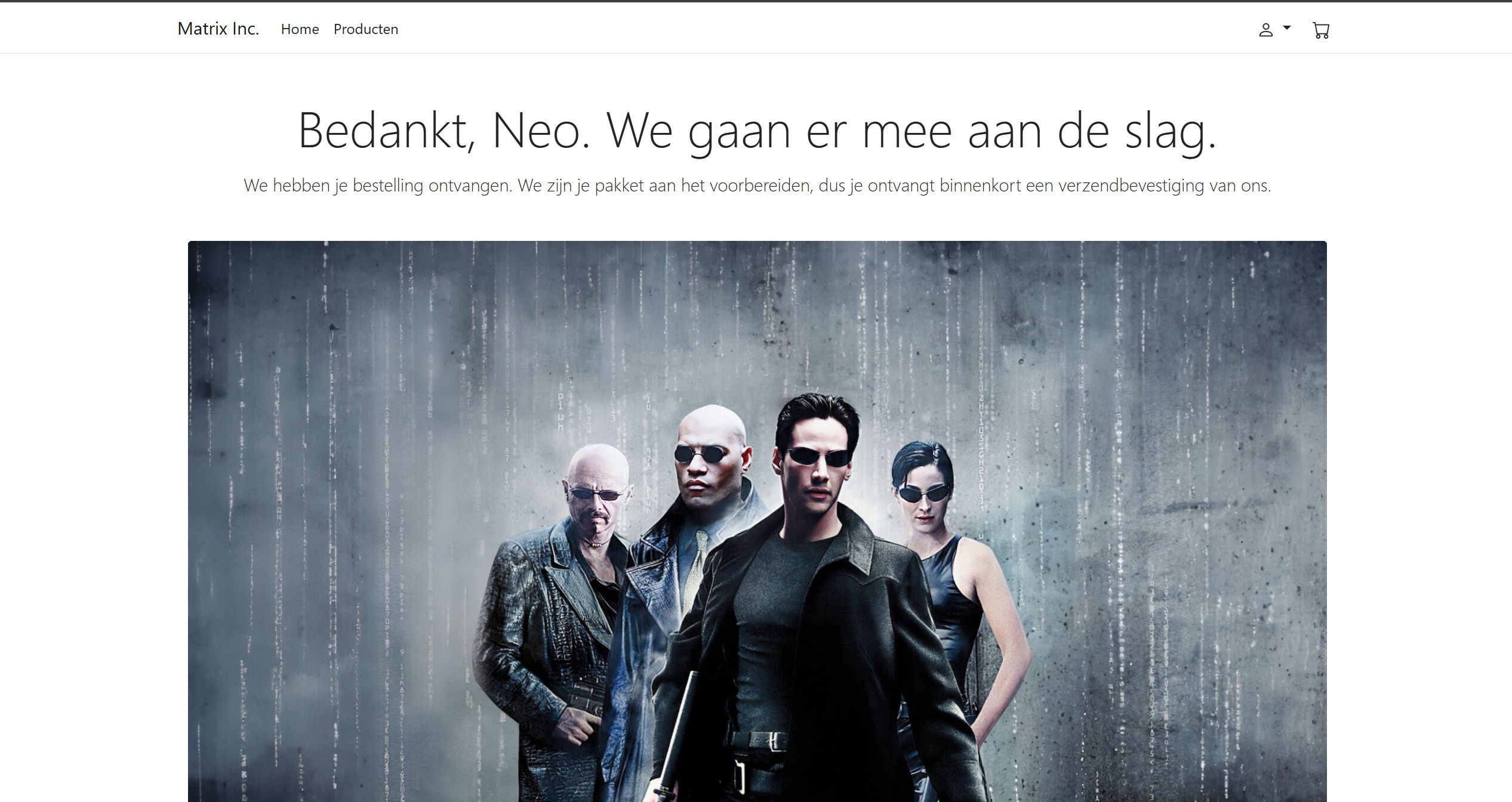 Matrix Inc Webshop – screenshot 4